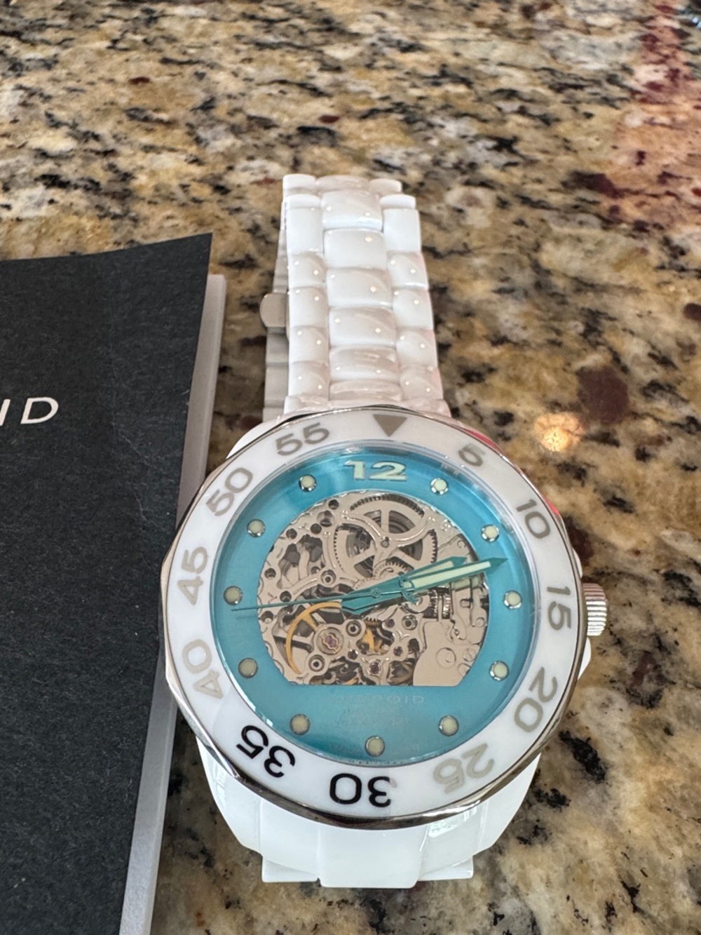 RARE Android Mystic Ceramic Skeleton AD561 watch
